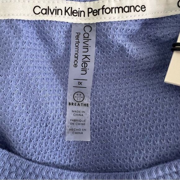 🆕 Calvin Klein Performance Moisture Wicking Workout Pullover Top size 1X - Picture 5 of 9